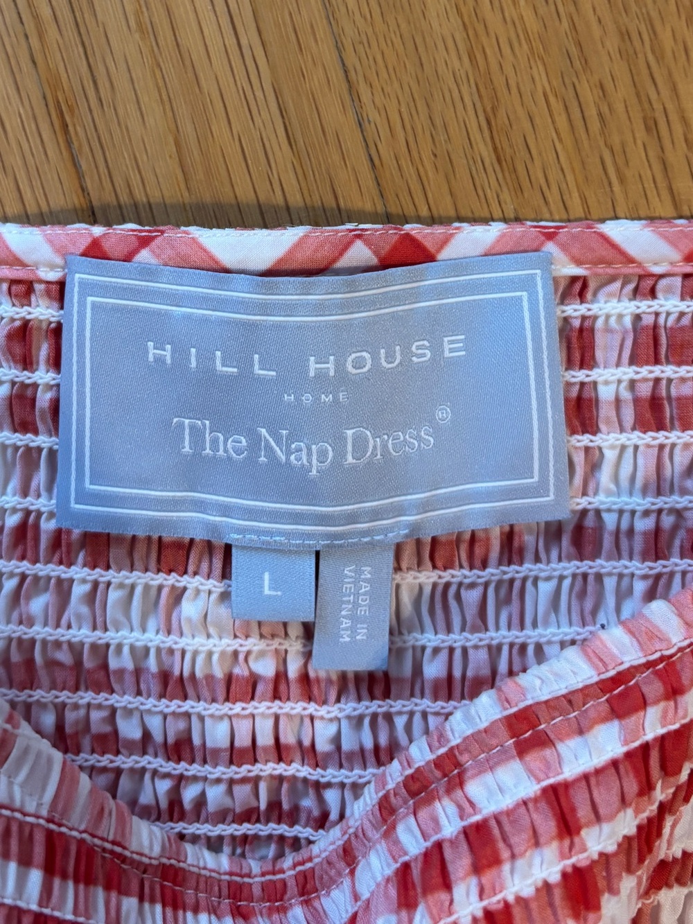 Hill House Women’s Red and White Plaid Sleeveless Nap Dress - Picture 4 of 4